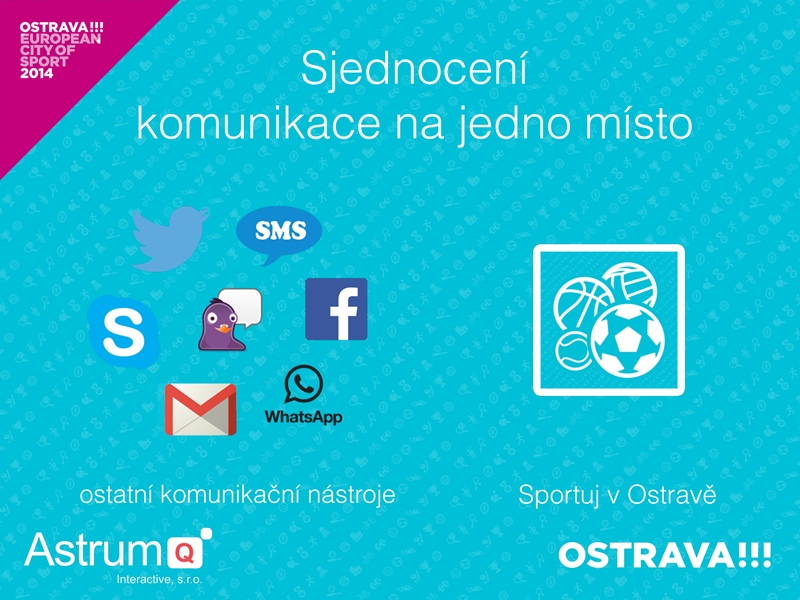Aplikace soustřeďuje veškeré informace ke sportovním aktivitám na jedno místo. Ilustrace AstrumQ Interactive